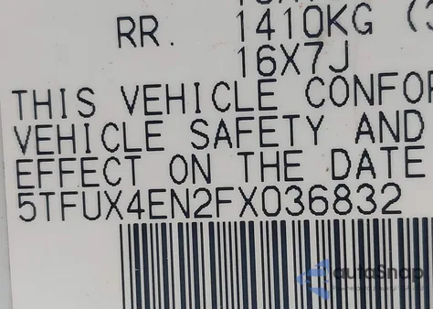 2015 Toyota Tacoma z USA, uszkodzony, nr VIN 5TFUX4EN2FX036832